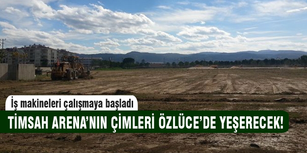 Timsah Arena'nın çimleri Özlüce'de yeşerecek!