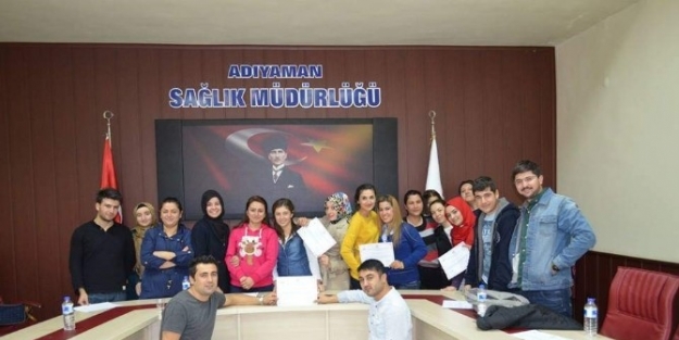 112 Sağlık Personeli Sertifikalarını Aldı