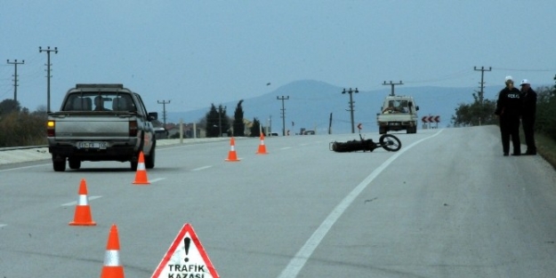 Motosikletten Düşen Yaşlı Adam Öldü