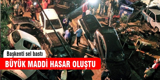 Başkenti sel bastı!