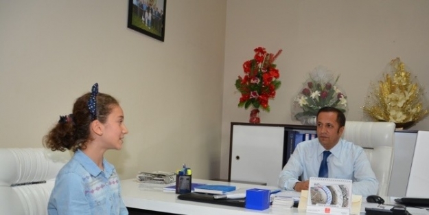 Başkan Toltar, Genç Öğrencilerin Ödev Konusu Oldu