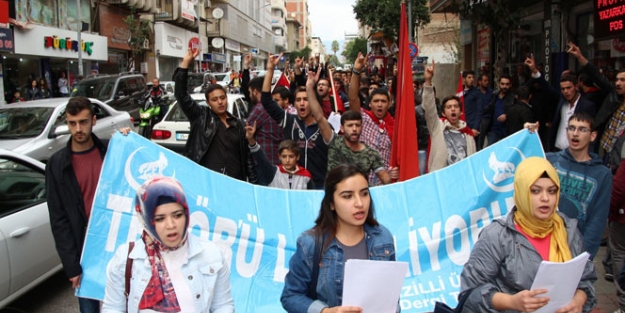 Ülkü Ocağı Hain saldırıyı protesto etti