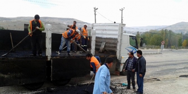 Gürün’de Yollarda Kış Hazırlığı Başladı