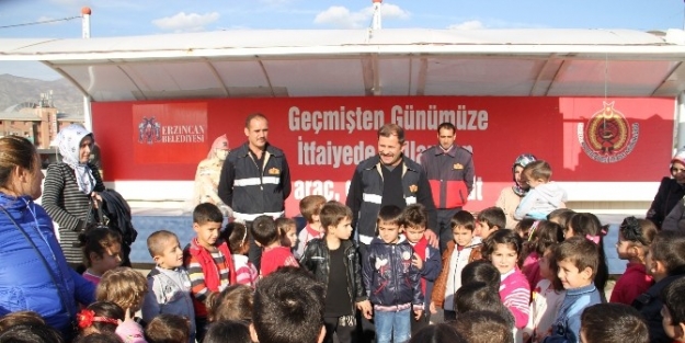 Anaokulu Öğrencilerinden Erzincan İtfaiyesine Ziyaret