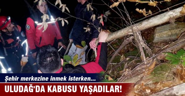 Uludağ'da kabusu yaşadılar