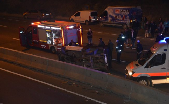 Bursa'da feci kaza ucuz atlatıldı!