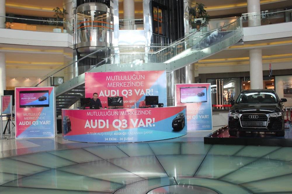 Korupark’ta mutluluk şimdi Audi Q3 hediyeli…