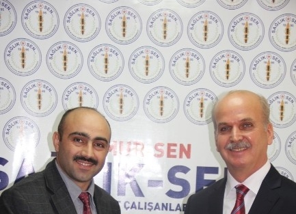 Rektör Adayı Çelebi Sağlık-sen’i Ziyaret Etti
