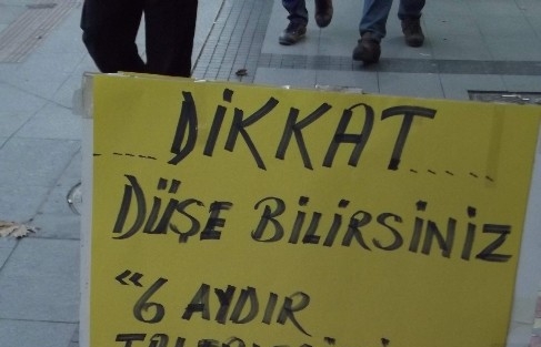 Esnaftan İlginç Protesto