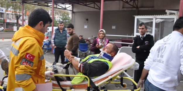 İnşaattan düşen genç korkuttu!