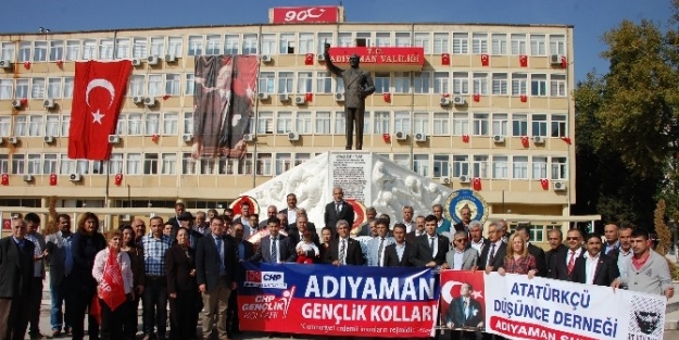 Chp Ve Add’den, Atatürk Anıtına Çelenk