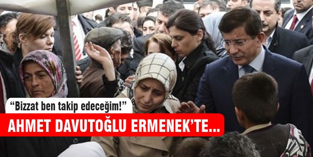 Başbakan Davutoğlu Ermenek'te incelemelerde bulundu