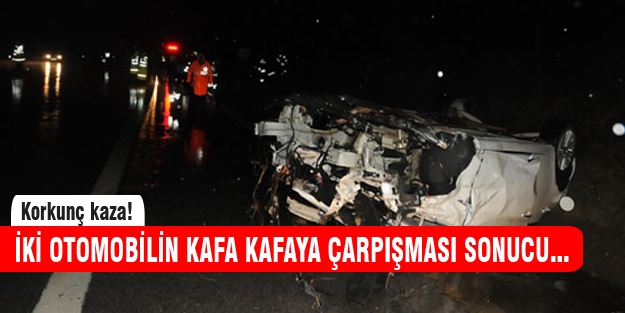 Otobanda korkunç kaza