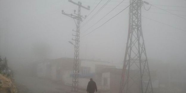 Mardin’de Yoğun Sis Hayatı Olumsuz Etkiledi