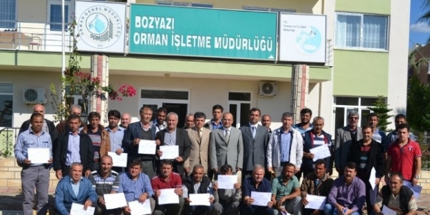 Bozyazı’da Orman Köylüleri Sertifikalarını Aldı