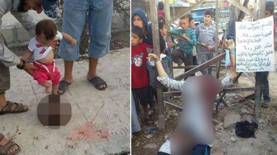 IŞİD militanlarından kan donduran fotoğraf