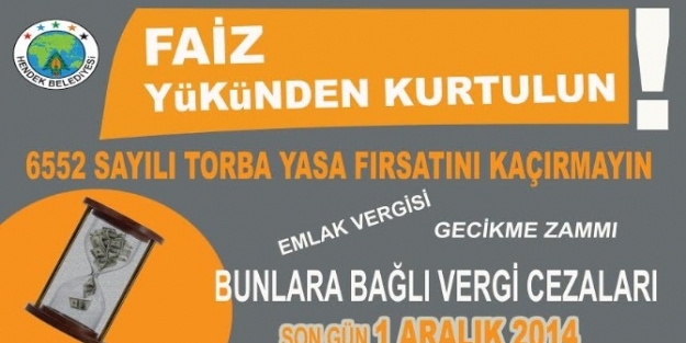 Torba Yasadan Yararlanmak İçin Son Bir Ay