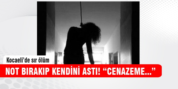 Not bırakıp, intihar etti!