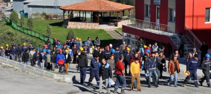 Madenciler iş bıraktı!
