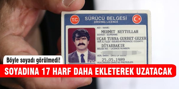 Böyle soyadı görülmedi