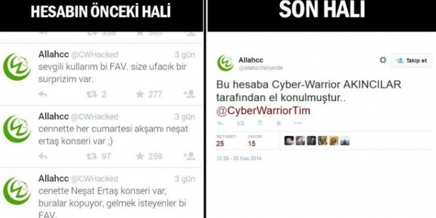 İslamiyetle alay eden hesap hacklendi