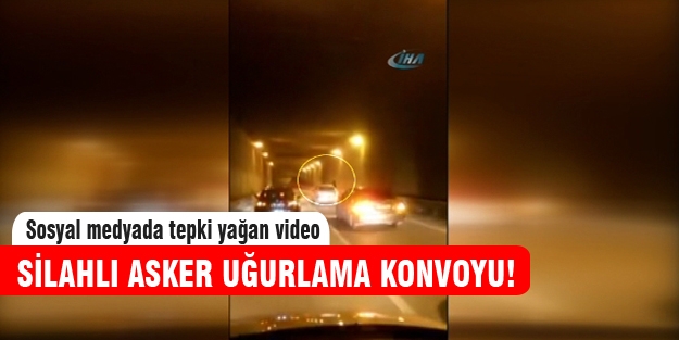 Bursa'da silahlı asker eğlencesi