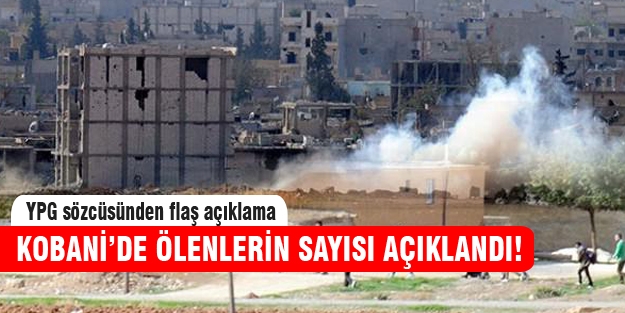 YPG sözcüsü ölenlerin sayısını açıkladı!