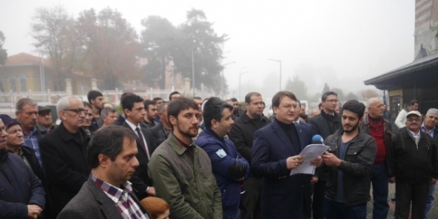 Agd Edirne Şubesi Üyeleri, Mescid-i Aksa’da Yaşanan Olayları Protesto Etti