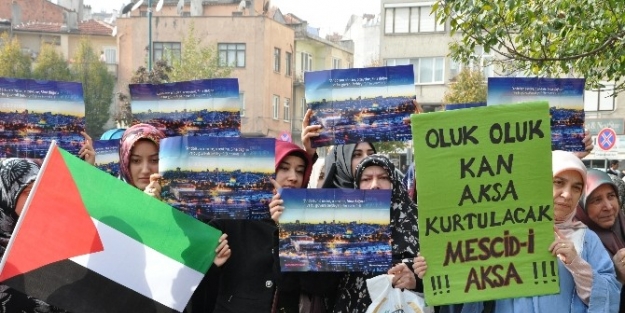 Balıkesir’de İsrail Protestosu