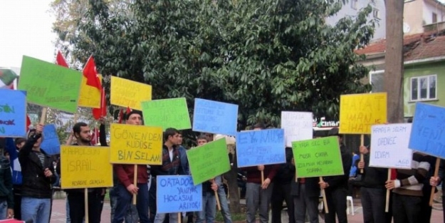 Gönen’de, Mescid-i Aksa’ya Saldırı Protestosu