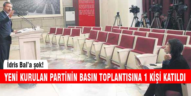 İdris Bal'ın toplantısını sadece 1 kişi takip etti!
