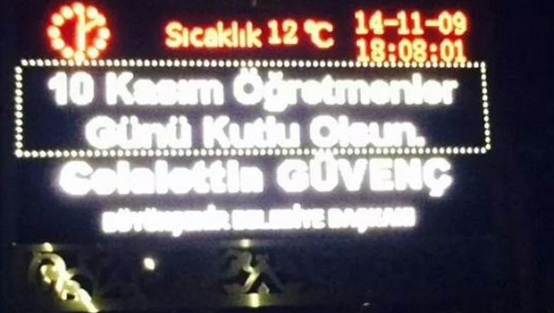 Belediye Başkanı'ndan skandal 10 Kasım afişi