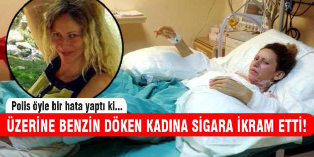 İntihara kalkışan genç kıza sigara ikram eden polis...