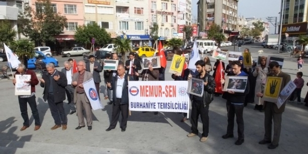 Burhaniye’de İsrail’e Tepki Mitingi