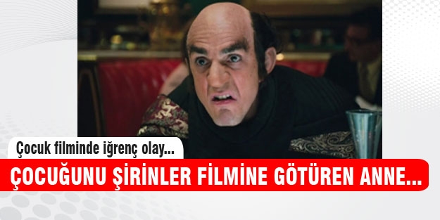 Çocuk filminde iğrenç olay