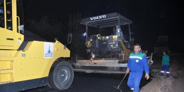 Uzuntarla’da Asfaltlama Çalişmasi Yapıldı