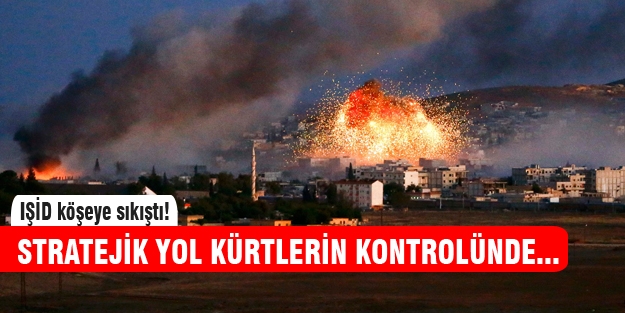 IŞİD Kobani'de köşeye sıkıştı