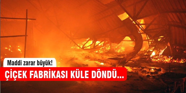 Koca fabrika 3 saatte kül oldu