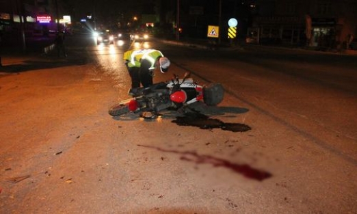 Motosiklet sürücüsünün dili koptu