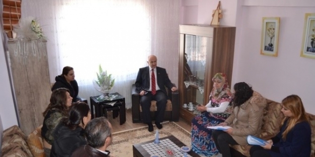 Palandöken Kaymakamı Ev Ziyaretlerinde