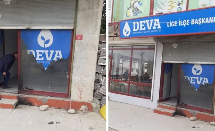 Deva Partisi İlçe Başkanlığı'na molotoflu saldırı