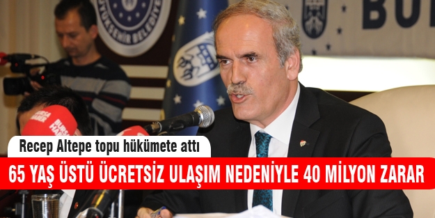 Bursa'da yaşlıların ücretsiz seyahati zarar ettiriyor!